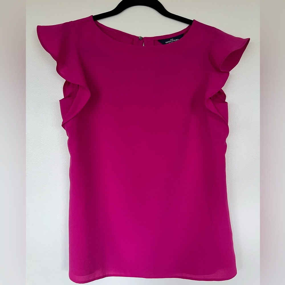 Women’s Lands End Blouse, Fushia, Size 6